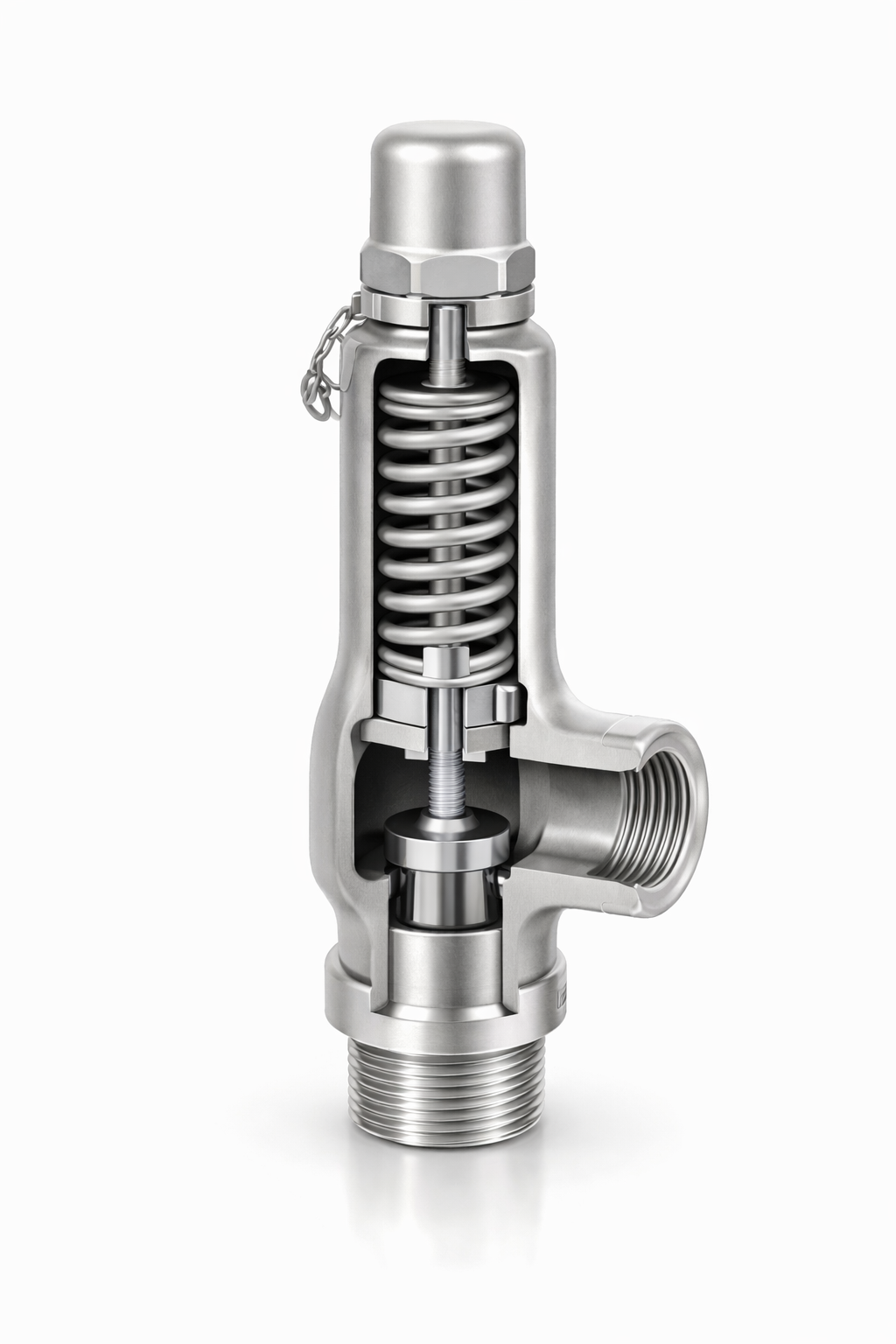 EF1216 pressure relief valve sectional view
