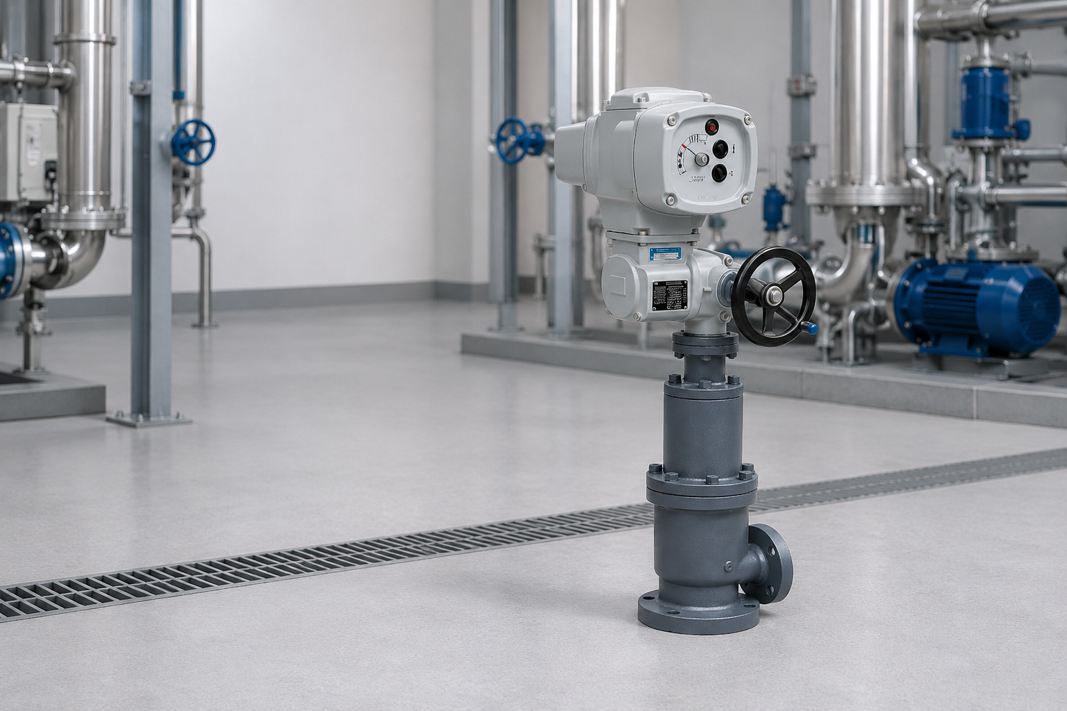 Smart ATEX actuated pressure safety valve installed in a petrochemical process plant