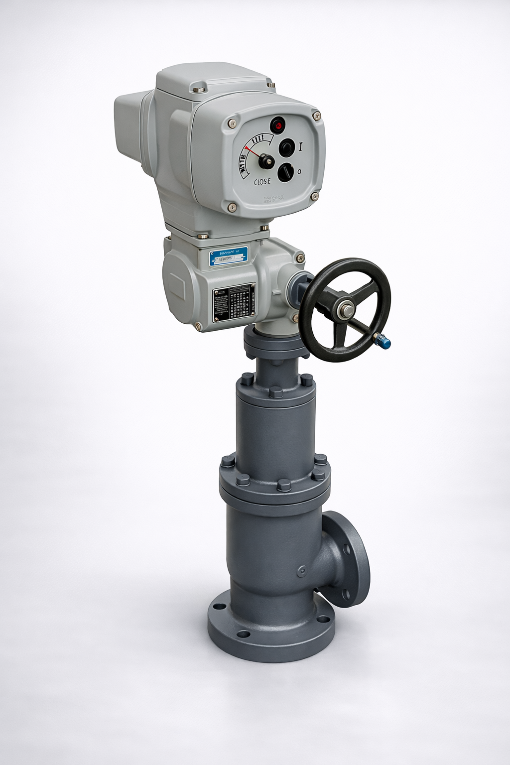 Smart ATEX electric actuator mounted on a pressure safety valve for high-temperature petrochemical service