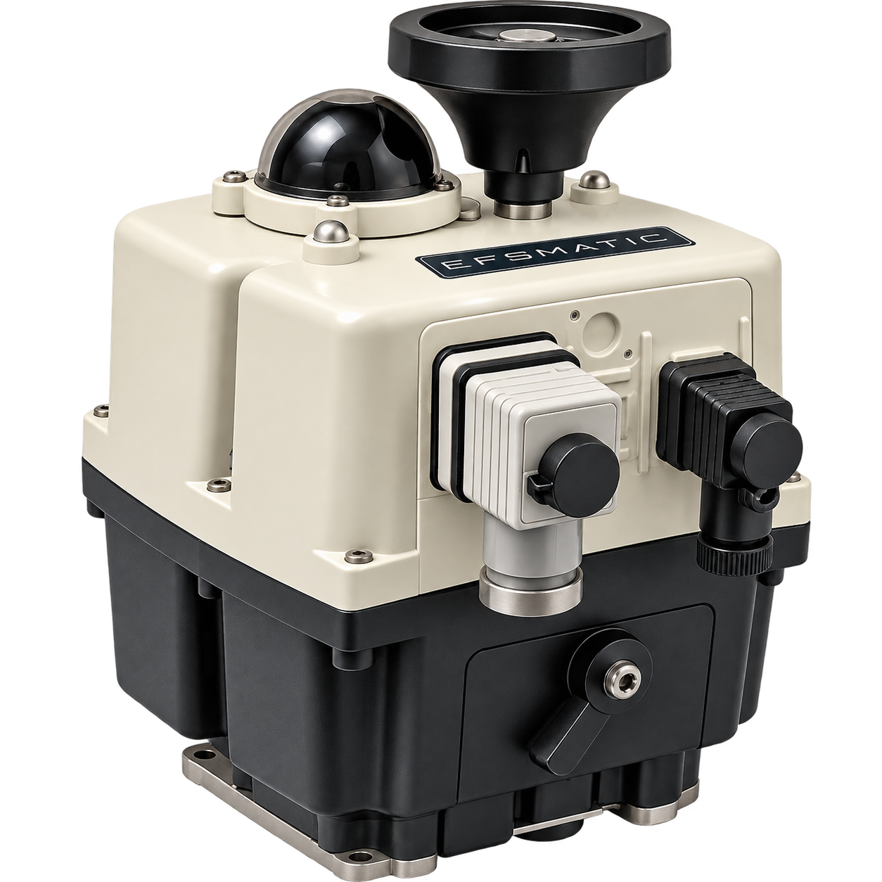 EFJ4M compact electric multi-turn actuator with manual override and position indicator